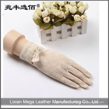 Filles de dentelle et de coton Protection UV Sun Block Gants de mariée pour conduire des gants